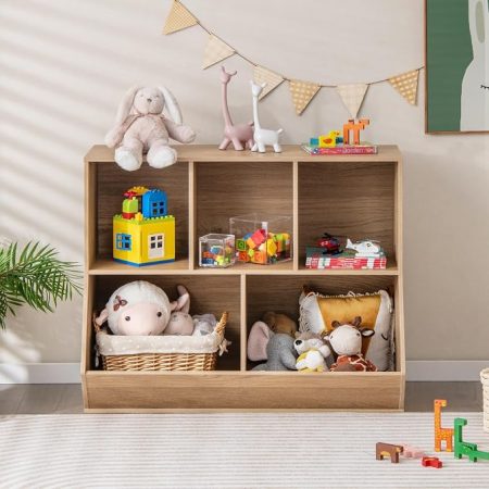 Kids Toy Storage Organizer with Bookshelf